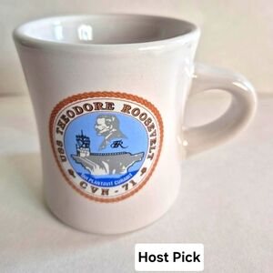 Theodore Roosevelt White Ceramic Coffee Tea Mug